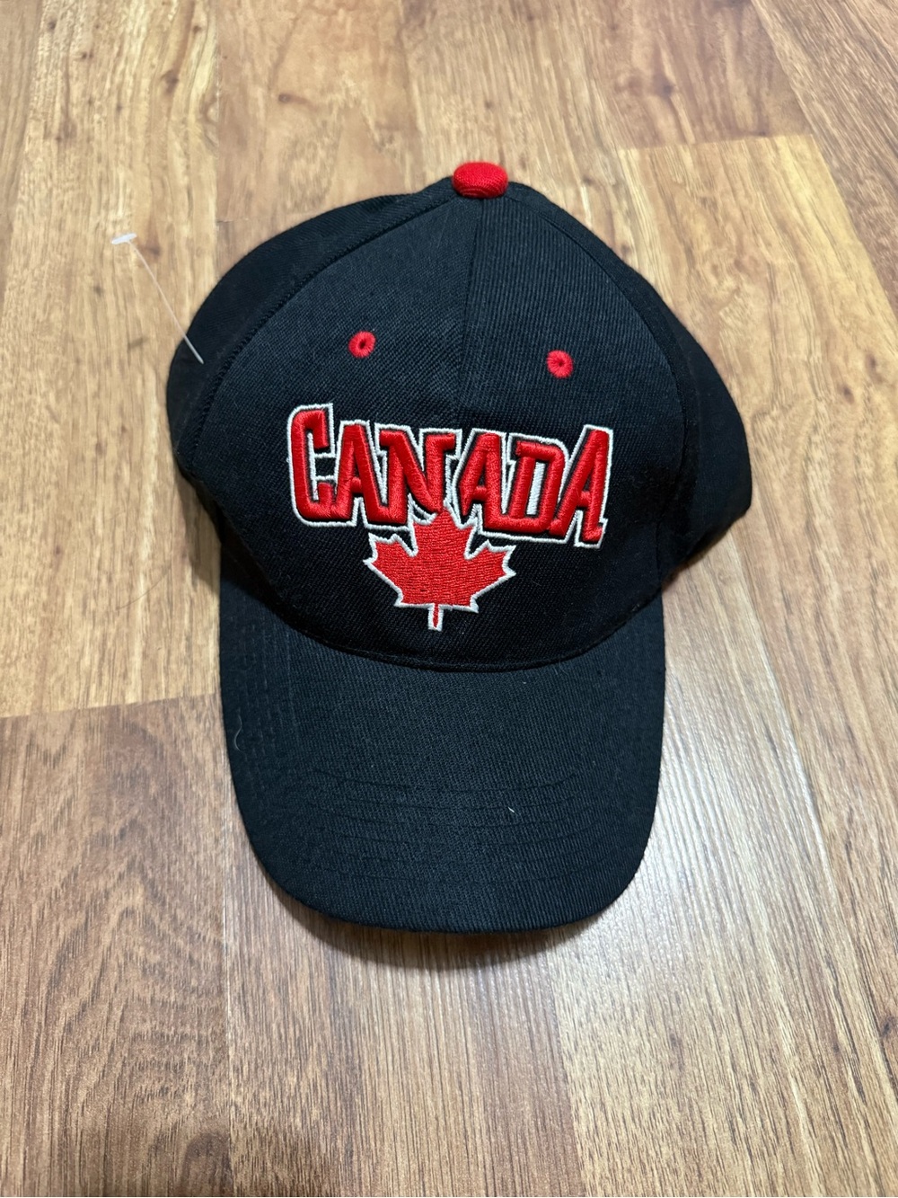Canada Baseball Cap with Red Maple Leaf Embroidery